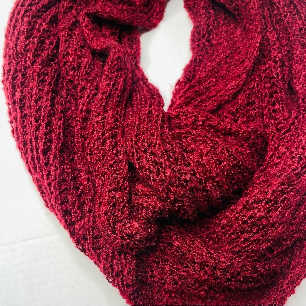 APT. 9 Chunky Knit Wine Maroon Infinity Scarf - Bundle & Save! - Picture 2 of 3